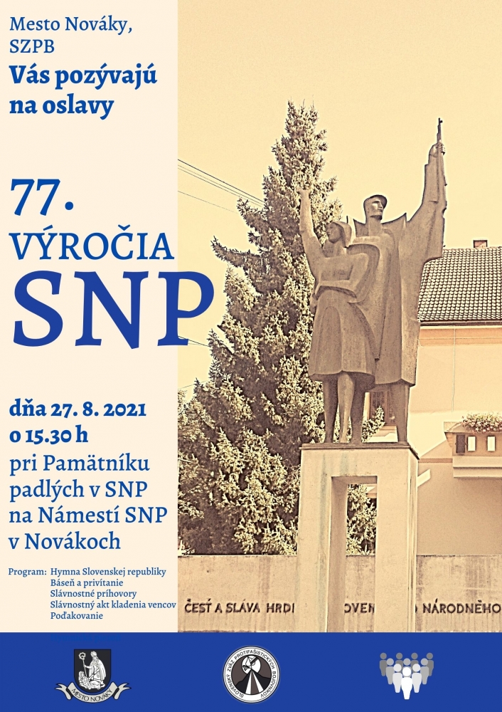FOTO: Pozvánka na oslavy 77. výročia SNP